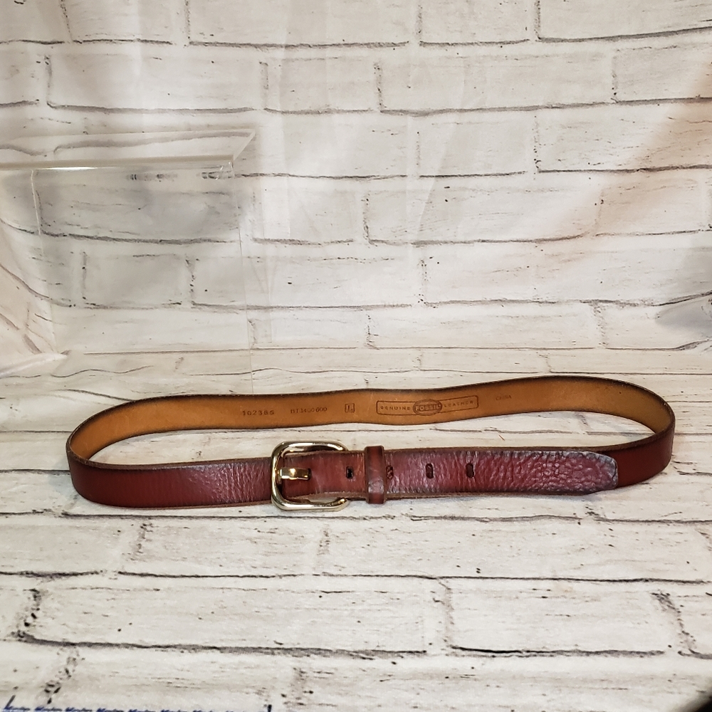 Fossil cognac genuine leather belt size L